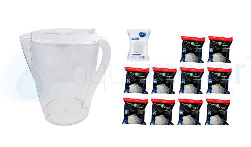 Brita Marella MX BIAŁY Dzbanek do wody 2,4L filtr 1szt Brita MAXTRA PLUS + 10szt FL402h