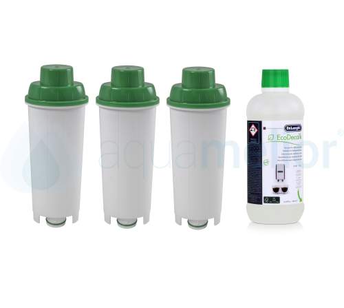 Zestaw DeLonghi CFL-950B FilterLogic filtr 3 szt + odkamieniacz DLSC500 500ml