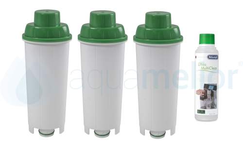 Zestaw DeLonghi CFL-950B FilterLogic filtr 3 szt + ECO MultiClean DLSC550 250ml