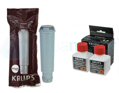 KRUPS Filtr do ekspresu ciśnieniowego F088 ORYGINAŁ + KRUPS XS9000 Płyn do czyszczczenia systemu cappuccino 200ml