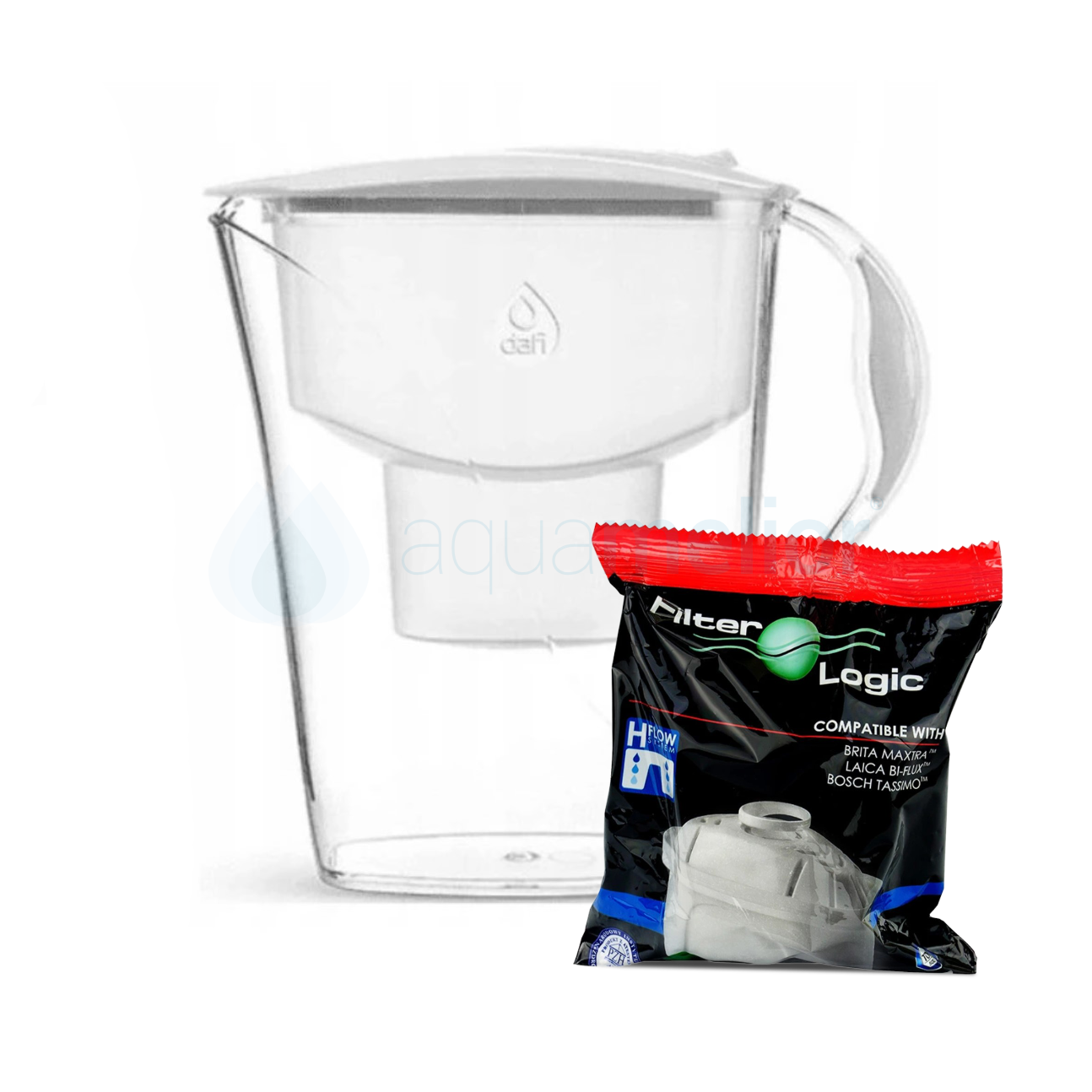 Dafi START 3,3L BIAŁY Dzbanek do wody filtr 1 szt Filter Logic FL-402H.png