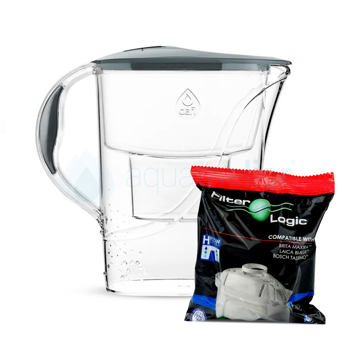 Dafi START 3,3L STALOWY Dzbanek do wody filtr 1 szt Filter Logic FL-402H.png