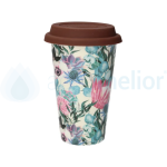 DeLonghi 5513284491 DLSC065 kubek ceramiczny termiczny do kawy Flowers