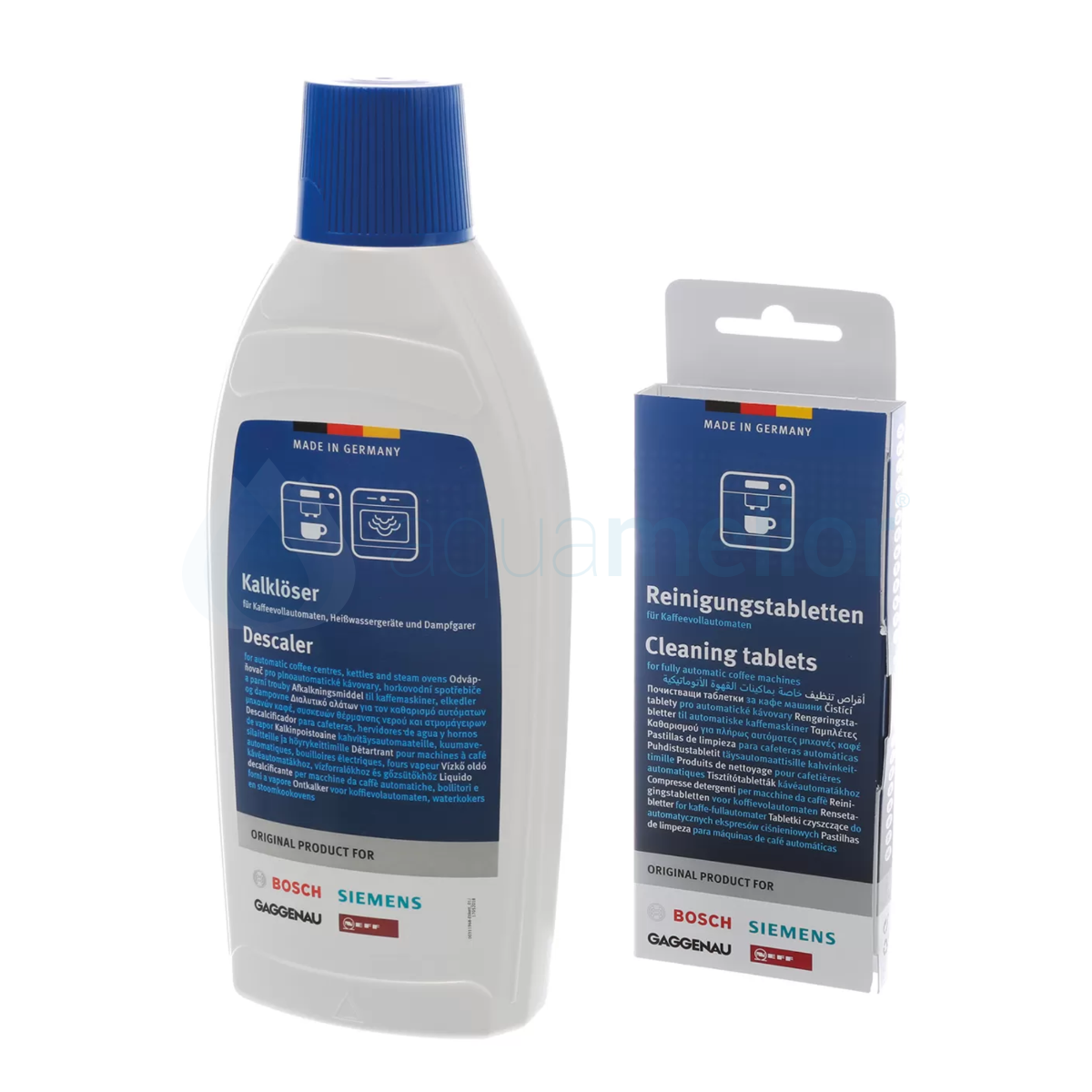 Bosch 00311813 Zestaw do czyszczenia ekspresów odkamieniacz 500ml 311680 + tabletki czyszczące 10 sztuk 311769.png