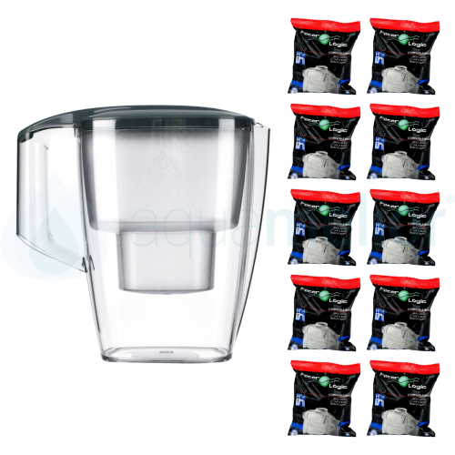 Dafi START 4,0L STALOWY Dzbanek do wody filtr 10 szt Filter Logic FL-402H