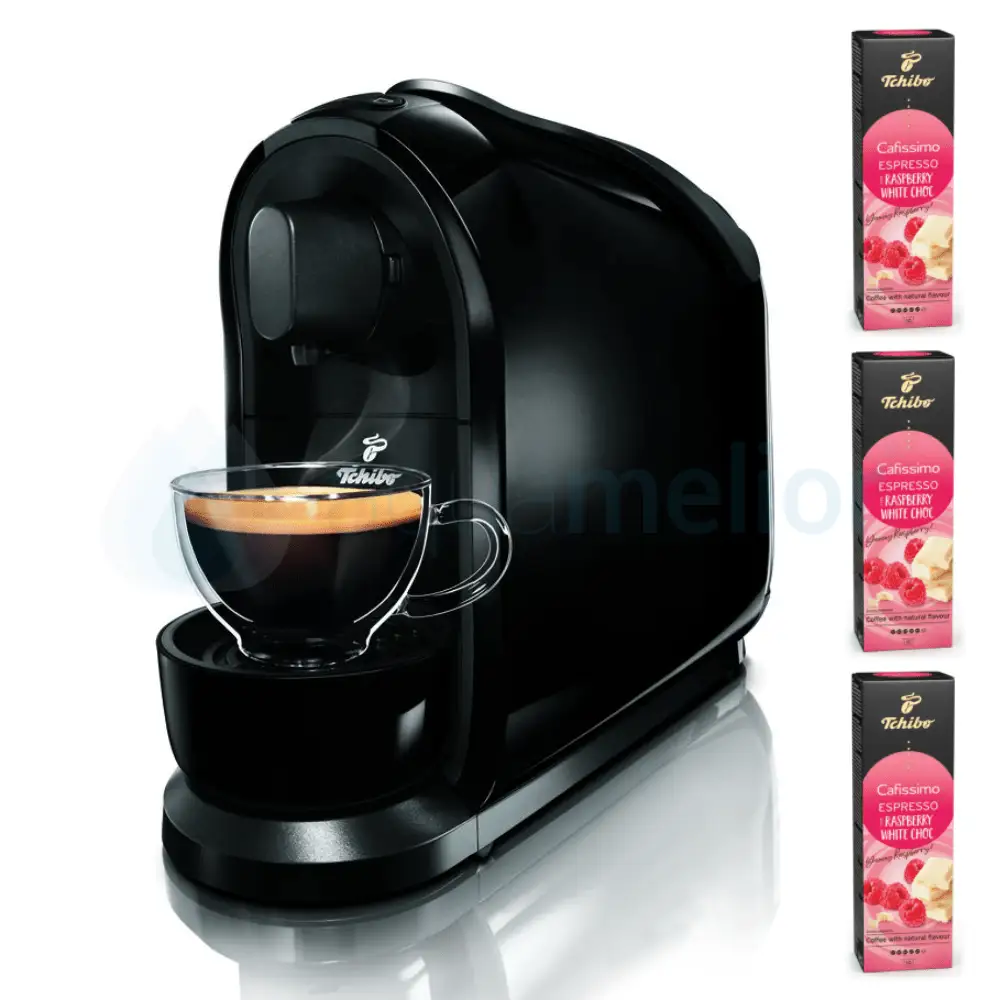 Tchibo Cafissimo PURE Black and chibo Cafissimo Espresso White Choc Raspberry 30.png