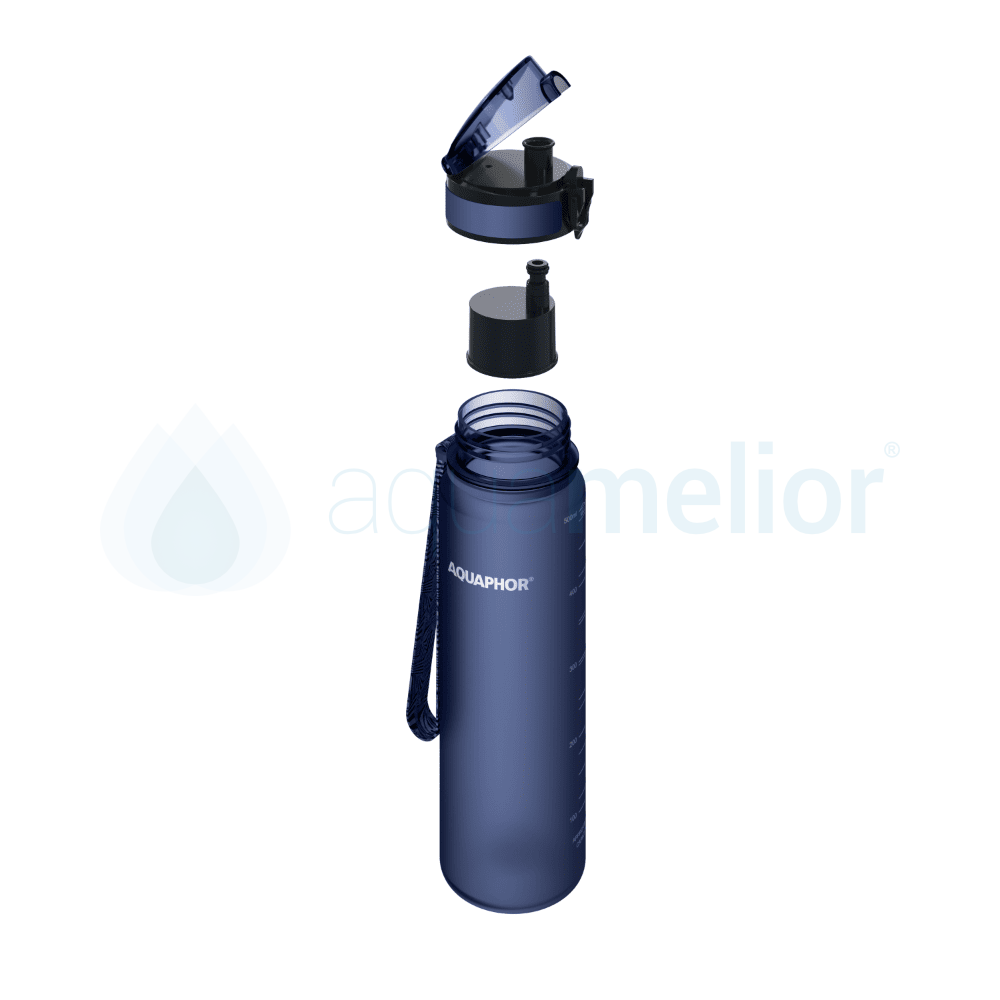 Aquaphor City butelka filtrująca granatowa 0,5l z 1 filtrem 5.png