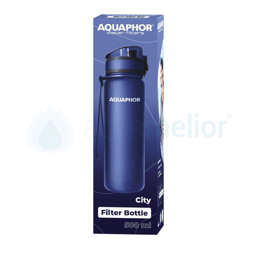 Aquaphor City butelka filtrująca granatowa 0,5l z 1 filtrem 3.png
