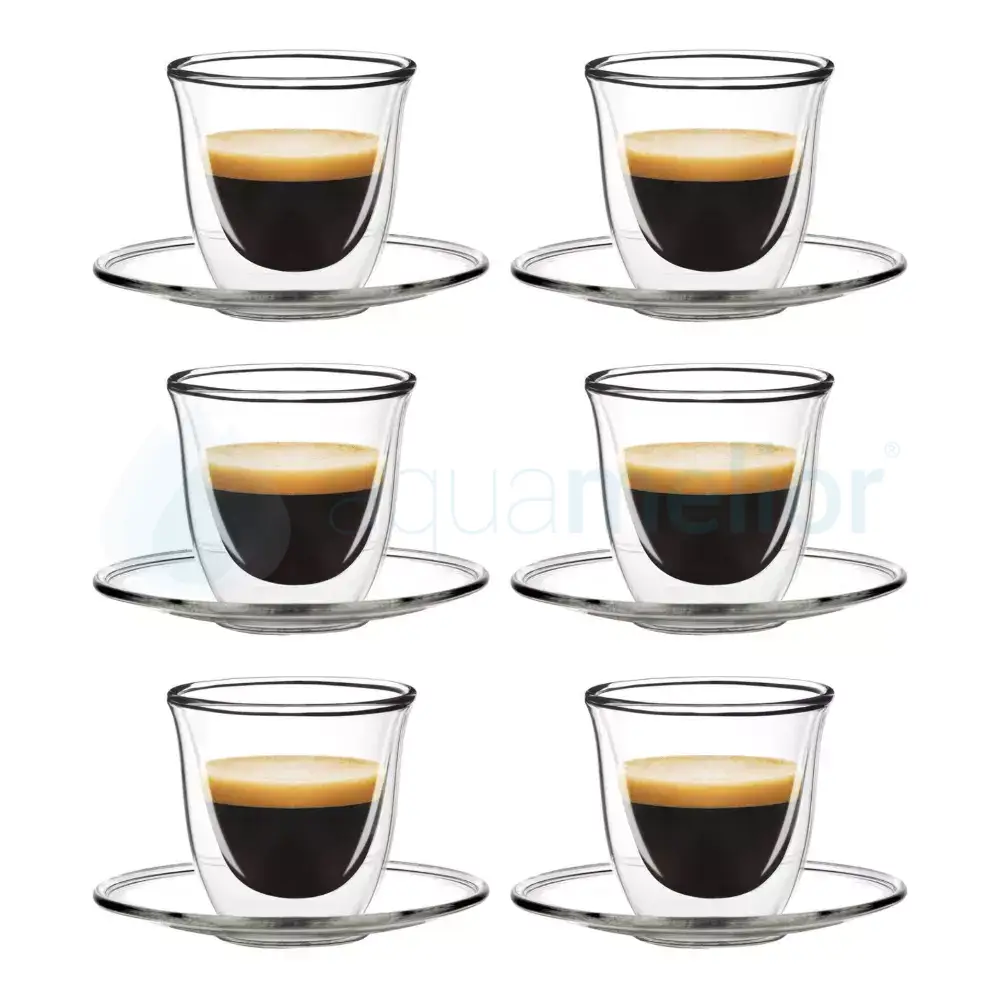 Szklaneczka termiczna do espresso ze spodkiem Filter Logic CFL-657 6.webp