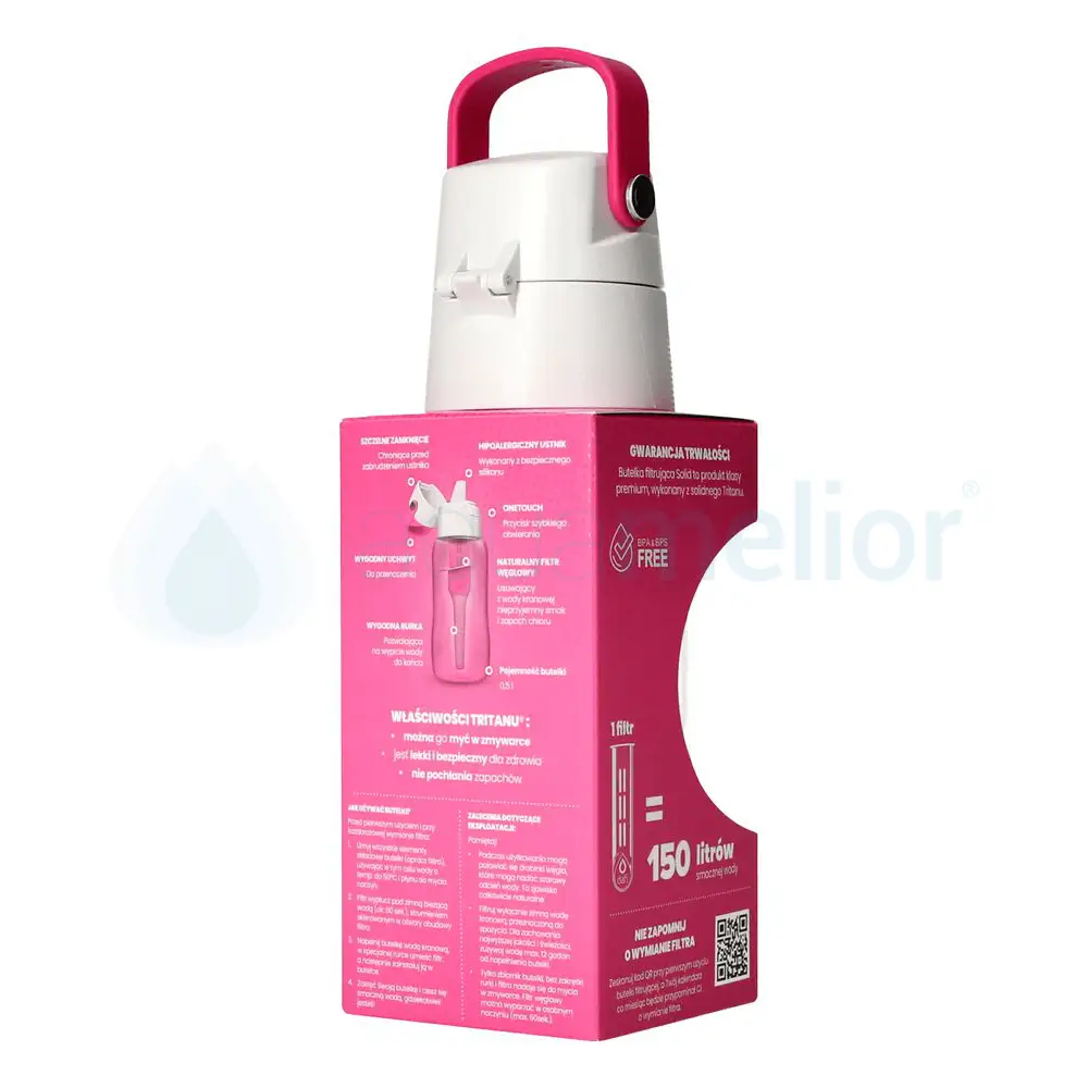Dafi Solid butelka filtrująca 0,5l flamingowa 5.png
