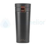 Kubek termiczny Vialli Design Fuori 400 ml - czarny gold rose