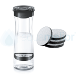 Karafka filtrująca wodę Brita Fill&Serve czarna 1,3 l plus 4 filtry Brita MicroDisc