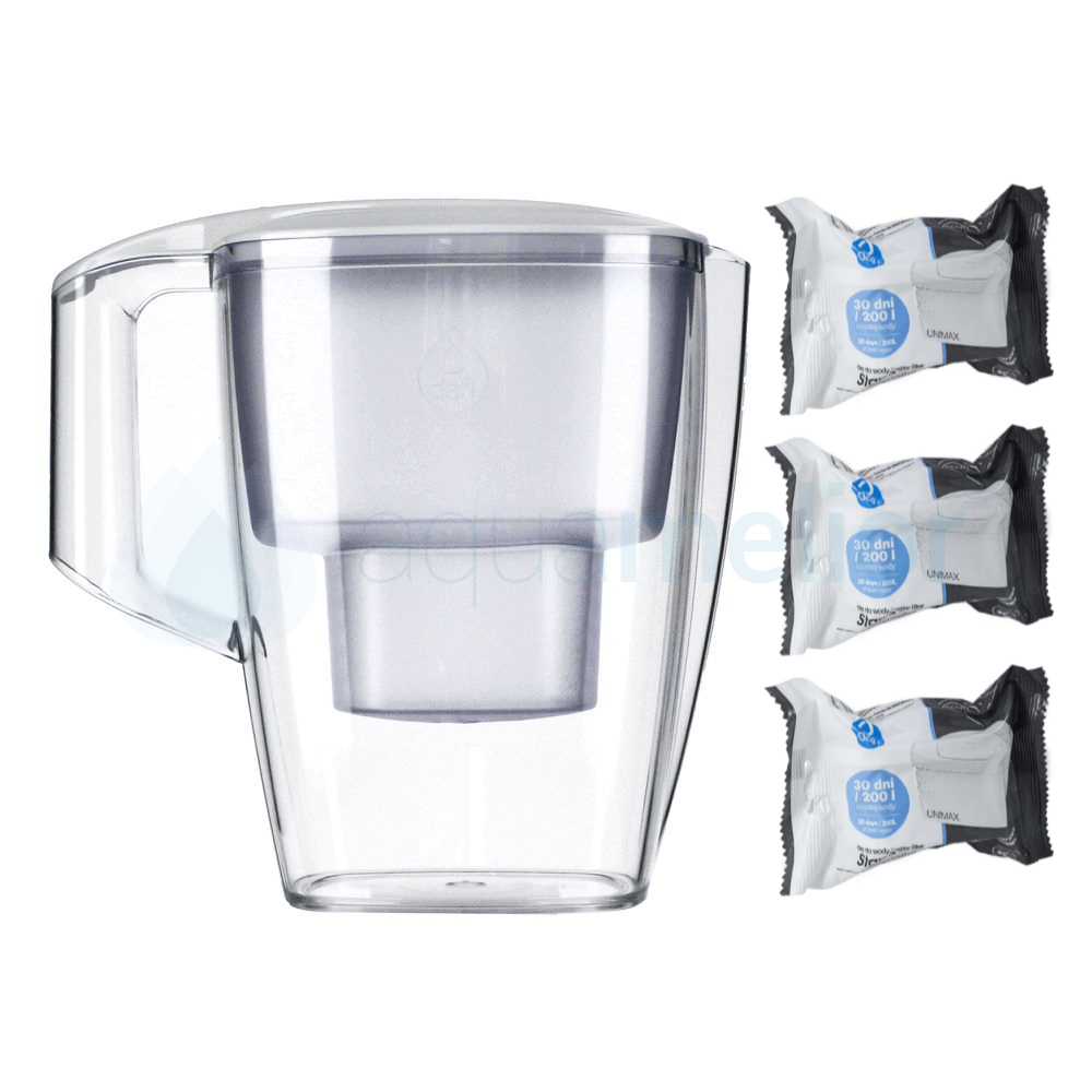Dafi START 4,0L BIAŁY Dzbanek do wody filtr 3 szt unimax.png