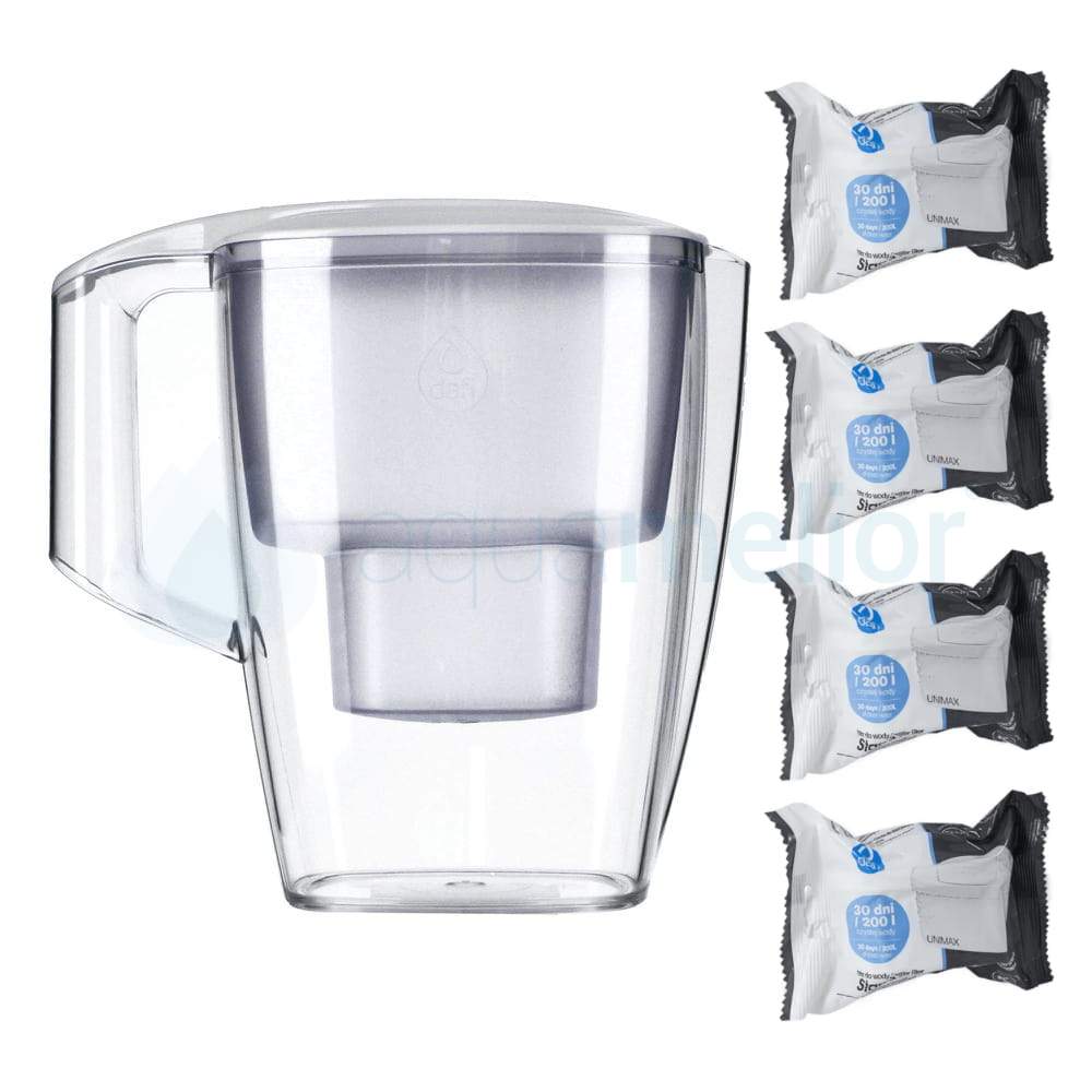 Dafi START 4,0L BIAŁY Dzbanek do wody filtr 4 szt unimax.png