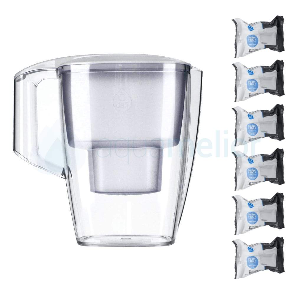 Dafi START 4,0L BIAŁY Dzbanek do wody filtr 6 szt unimax.png