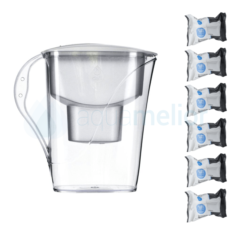 Dafi START 3,3L BIAŁY Unimax Dzbanek do wody filtr 6 szt unimax.png