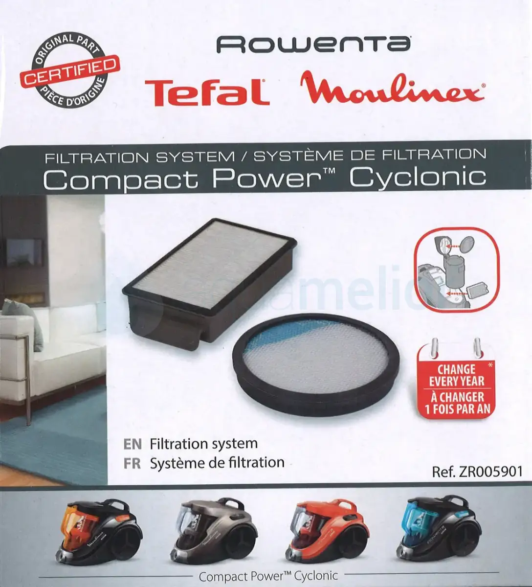 TEFAL ZR005901 Zestaw filtrów HEPA Compact Power Cyclonic 2.webp