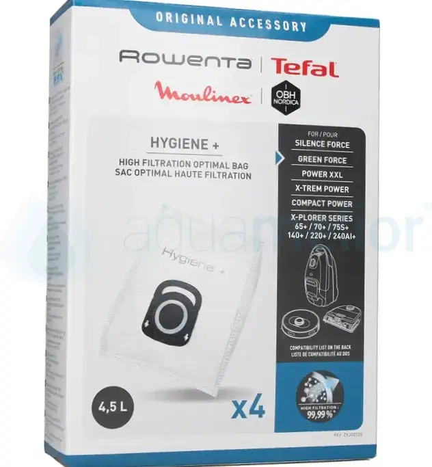 Tefal ZR200720 Hygiene + Anti-Odour worki do odkurzacza 4 szt.webp