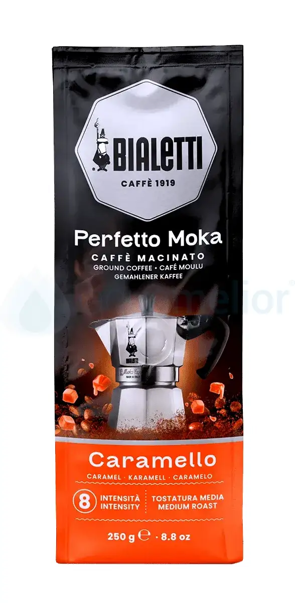 Bialetti Perfetto Moka Caramello 500g kawa mielona - intensywnie karmelowa.webp