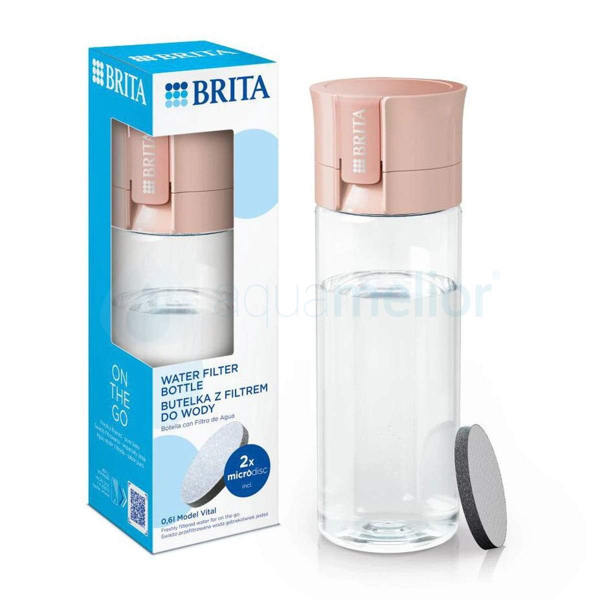 Brita Fill&Go Vital butelka filtrująca 600ml – brzoskwinia +2 filtry MicroDisc.jpg