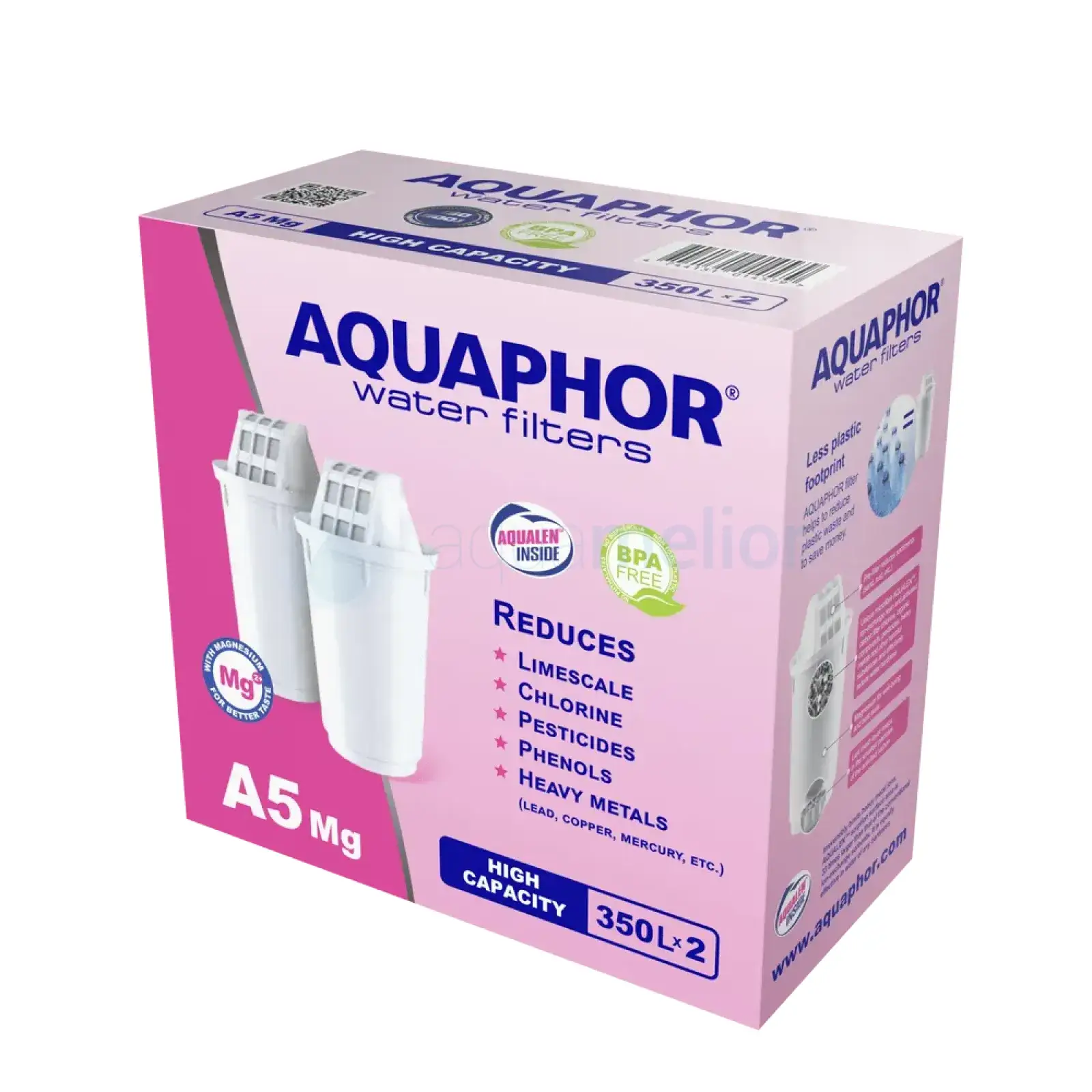 Aquaphor A5 Mg wkład filtrujący 2 szt do dzbanka.webp