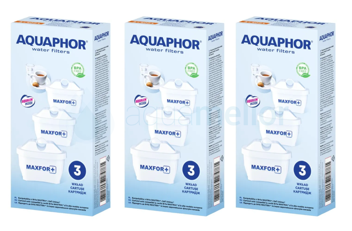 Aquaphor B100-25 MAXFOR+ 9 szt Filtry wody do dzbanków.png