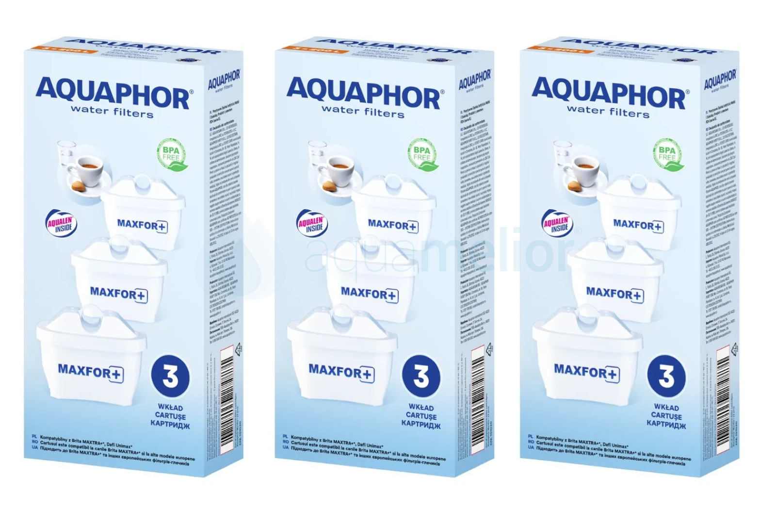 Aquaphor B100-25 MAXFOR+ 9 szt Filtry wody do dzbanków.png