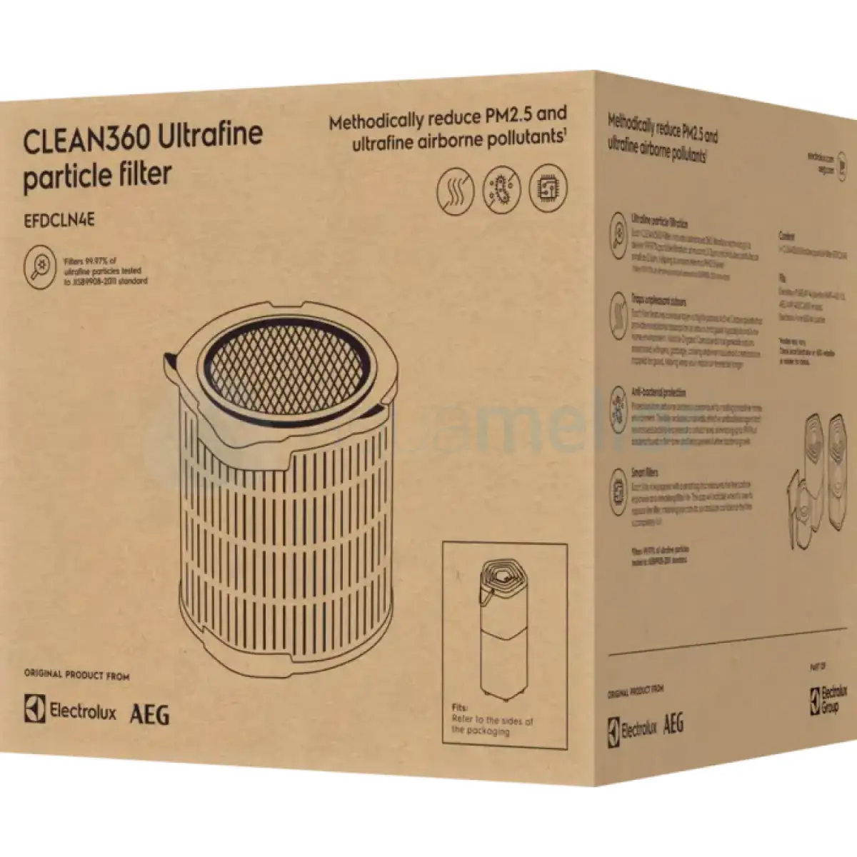 Electrolux EFDCLN4 Filtr do oczyszczacza powietrza - antysmogowy CLEAN360 H13 400 CADR-2.webp