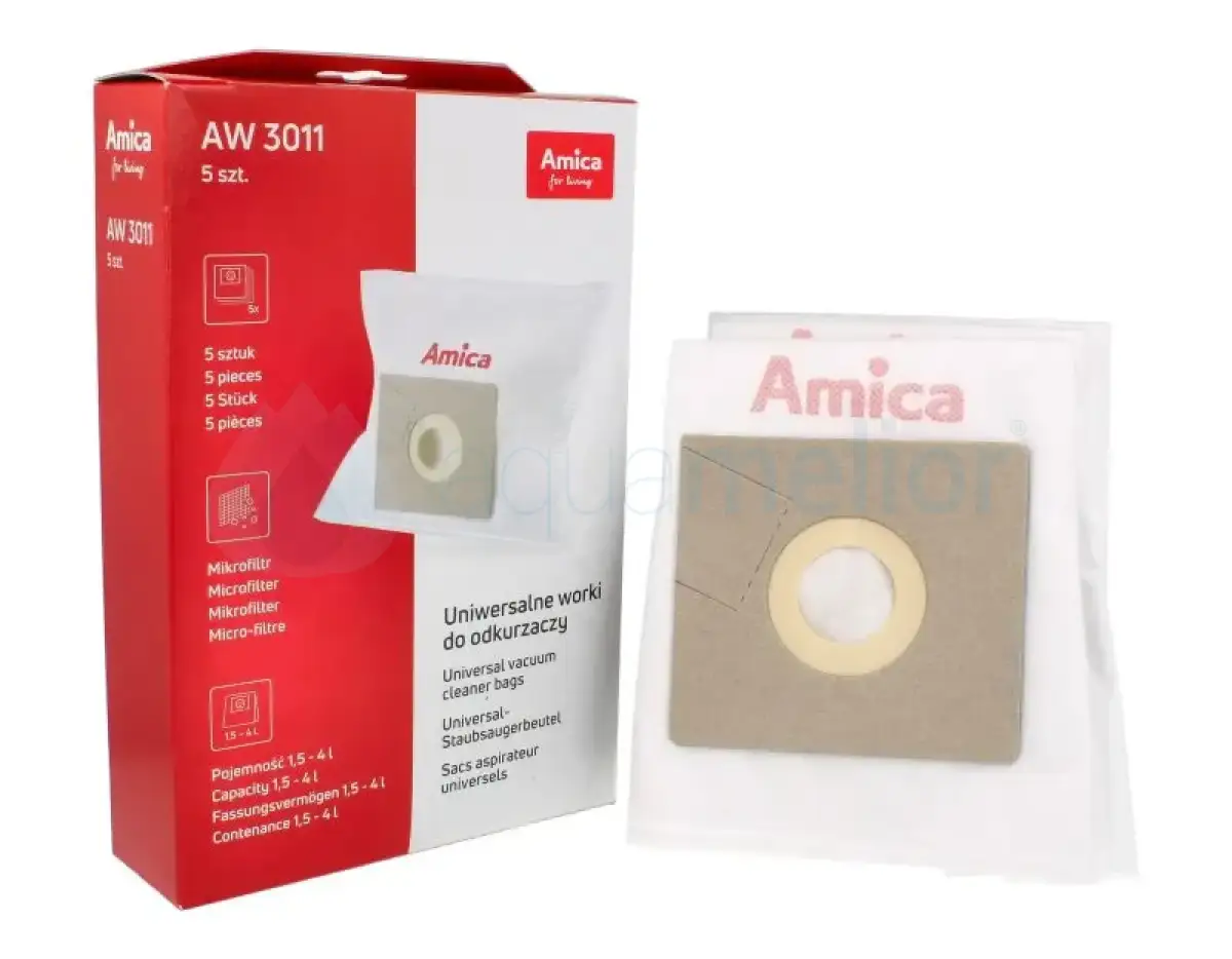 Amica AW3011 Worki do odkurzacza 5 szt + mikrofiltr.webp