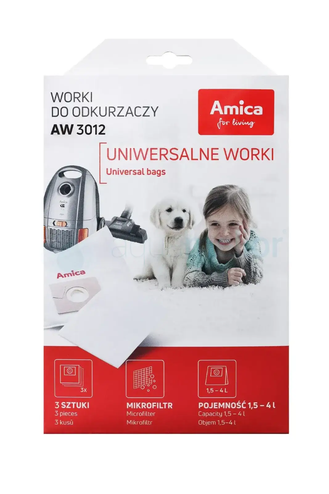 Amica AW3012 Worki do odkurzacza 3 szt + mikrofiltr.webp