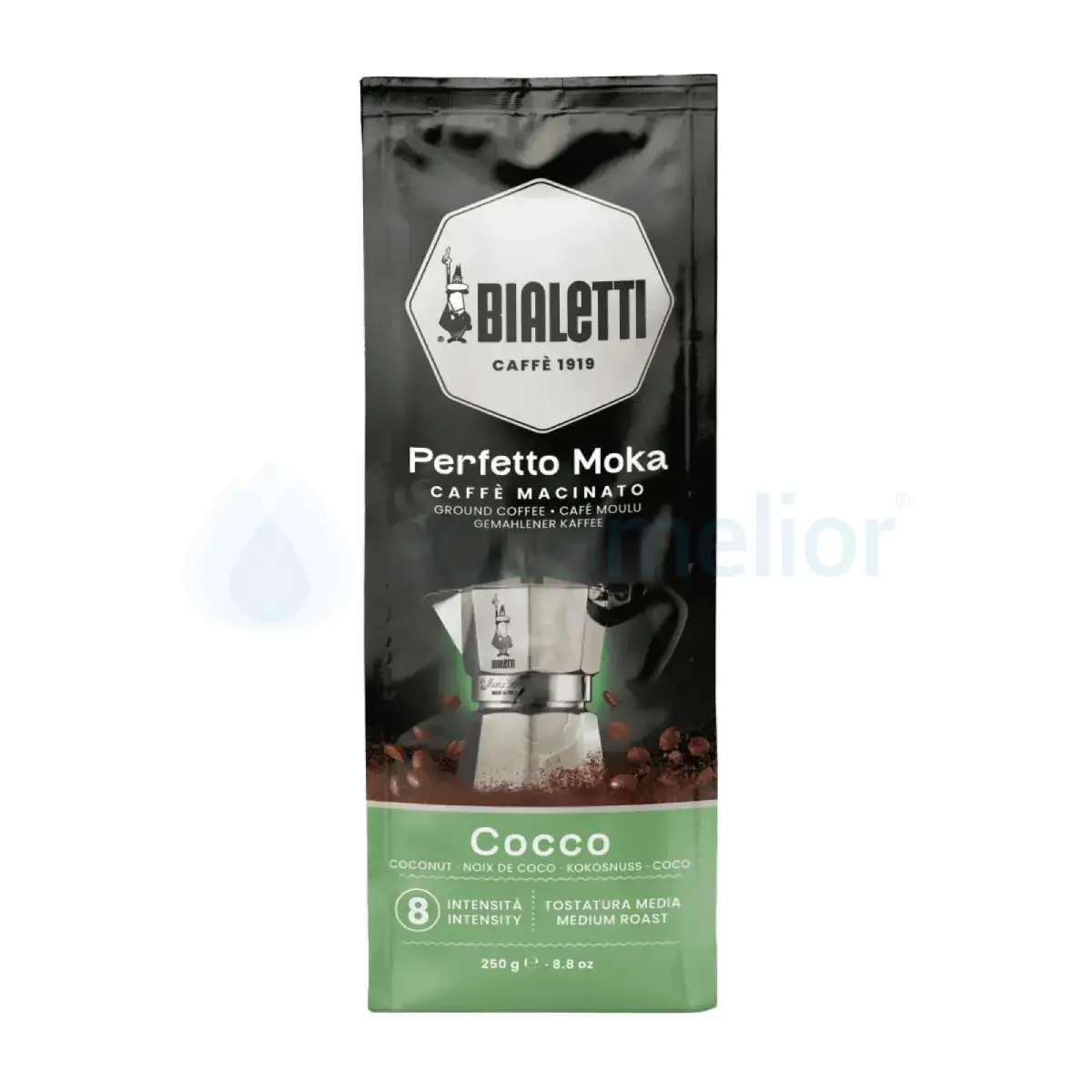Bialetti Perfetto Moka Cocco 250g kawa mielona kokosowa.webp