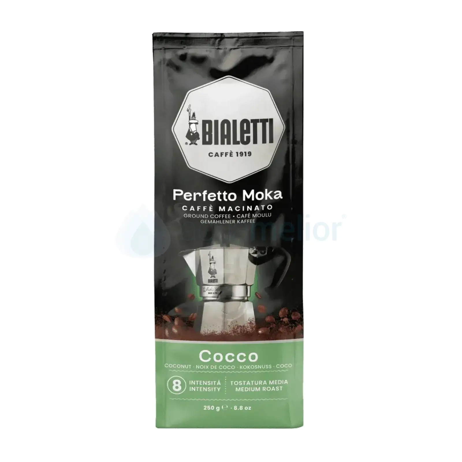 Bialetti Perfetto Moka Cocco 250g kawa mielona kokosowa.webp