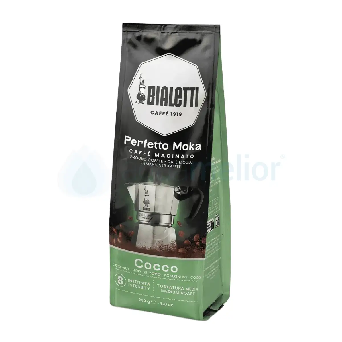 Bialetti Perfetto Moka Cocco 250g kawa mielona kokosowa-1.webp