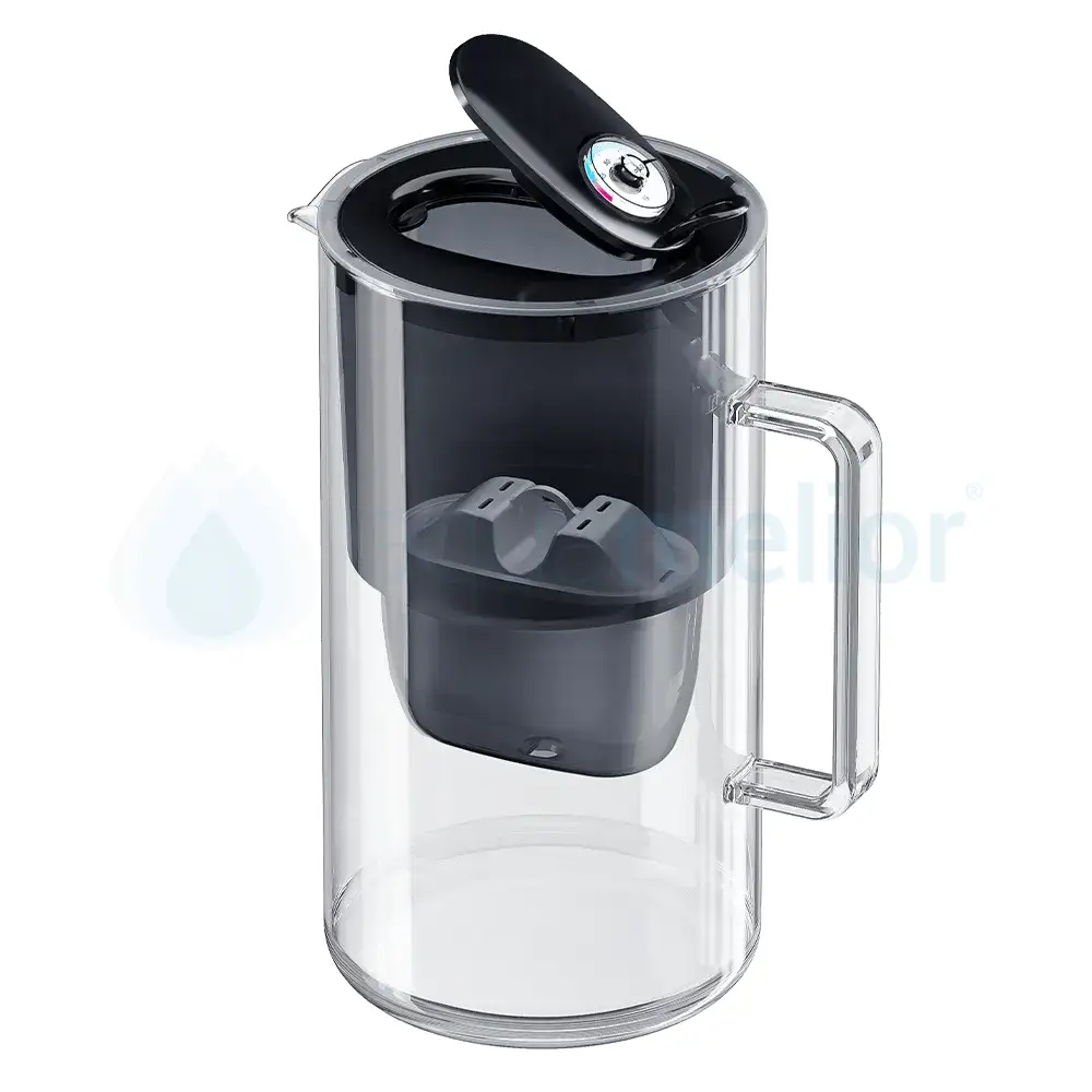 Aquaphor Glass Czarny + wkład Maxfor+ Mg Dzbanek filtrujący wodę.webp