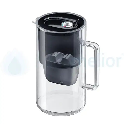 Aquaphor Glass Czarny + wkład Maxfor+ H Dzbanek filtrujący twardą wodę