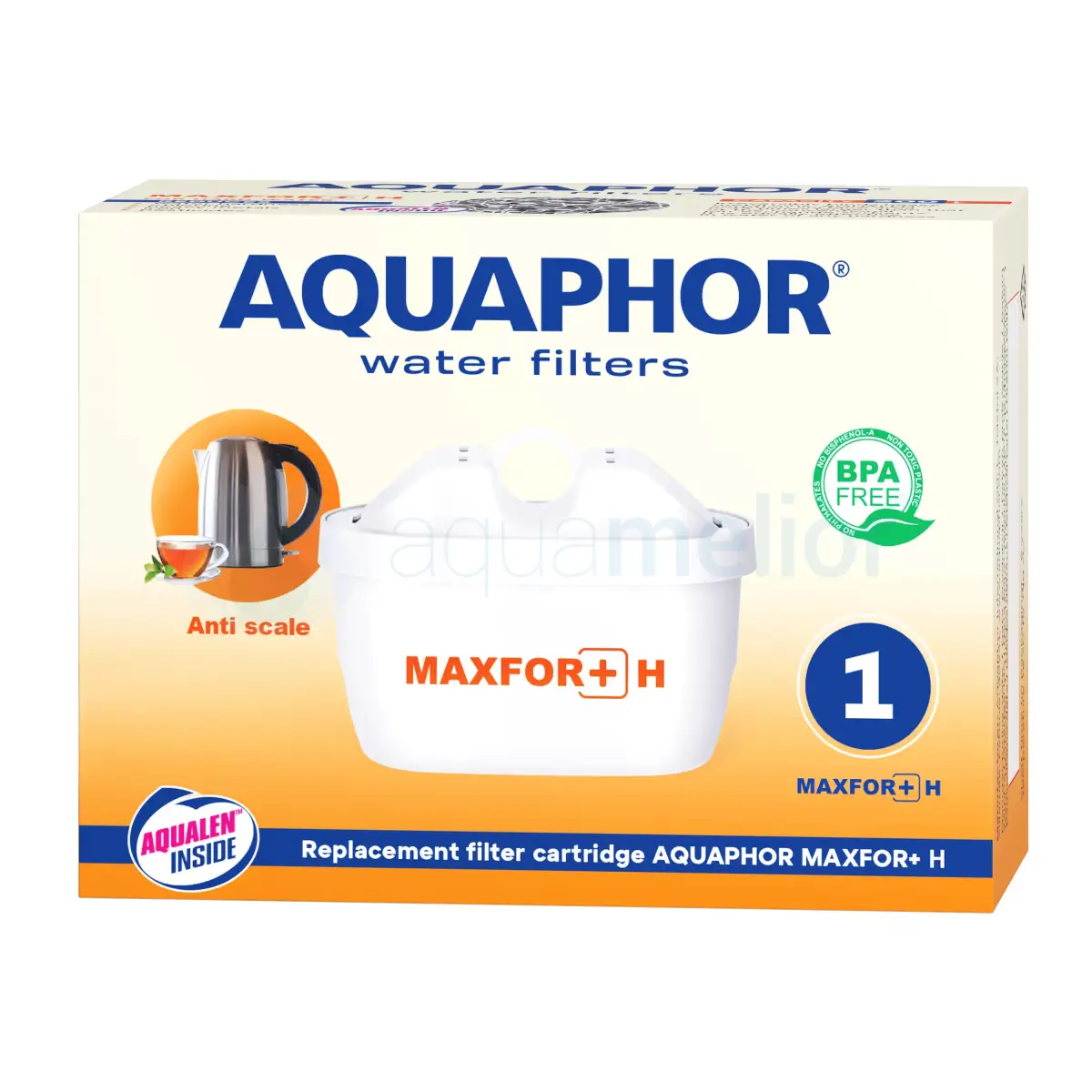 Aquaphor Glass Czarny + wkład Maxfor+ H Dzbanek filtrujący twardą wodę-2.webp