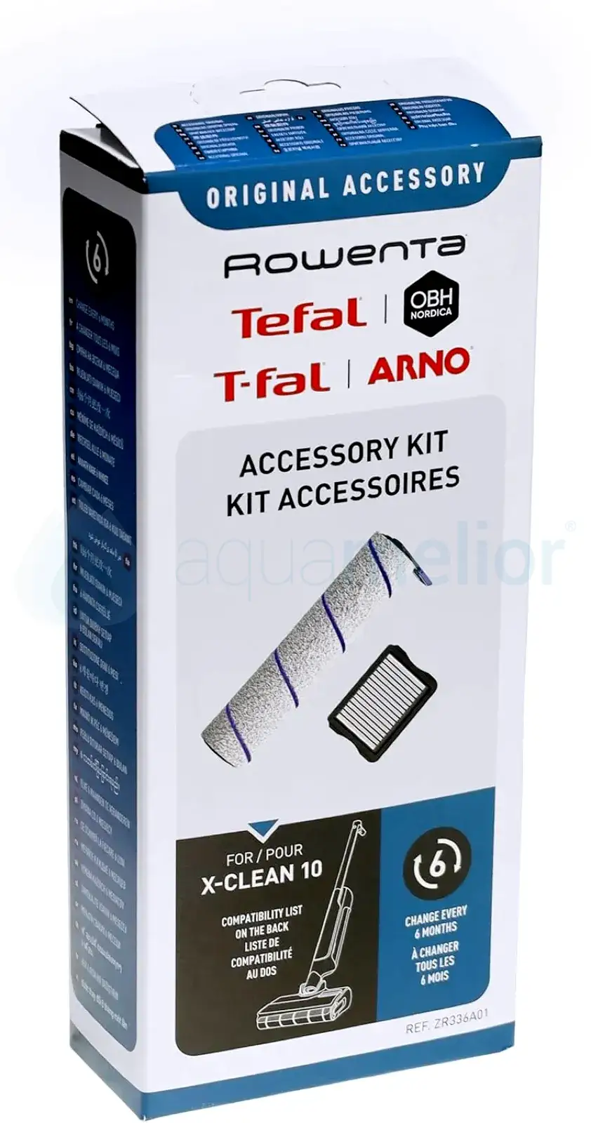 TEFAL ZR336A01 Zestaw akcesoriów filtr + szczotka obrotowa do X-Clean 10 GF7540FO.webp