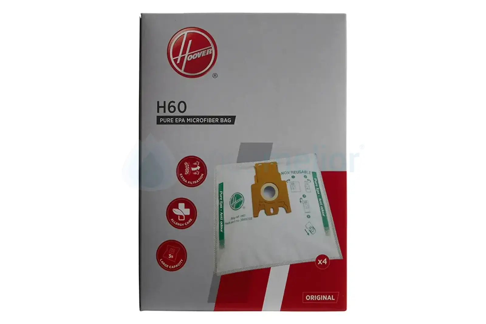 Hoover H60 35600392 Worki z mikrofibry do odkurzacza 4 szt PureHepa.webp
