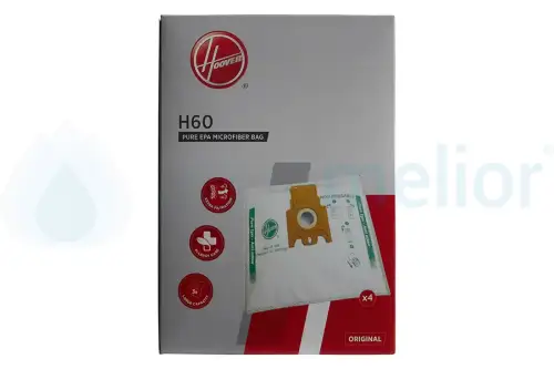 Hoover H60 35600392 Worki z mikrofibry do odkurzacza 4 szt PureHepa