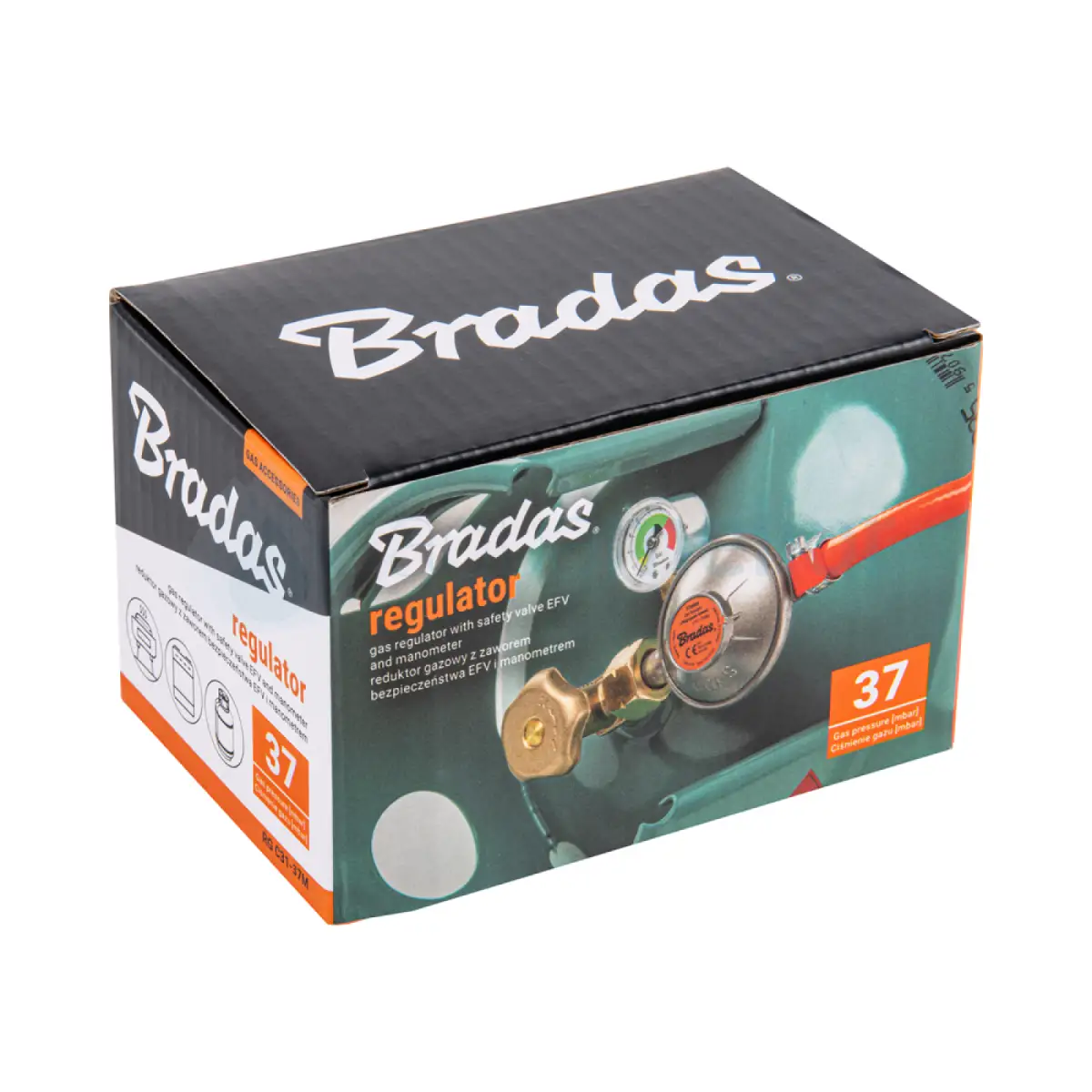 Bradas RG C31-37M Reduktor gazowy z manometrem i zaworem bezpieczeństwa EFV-3.png