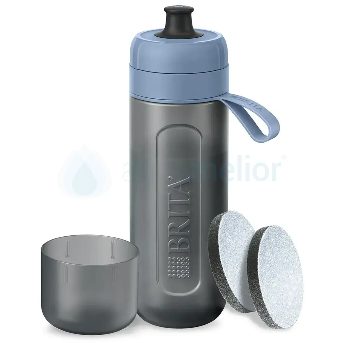 Brita Fill&Go Active 600ml pastelowy niebieski butelka filtrująca (z 2 filtrami MicroDisc)-1.webp
