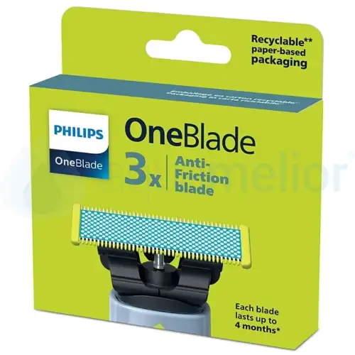 Philips QP235/50 OneBlade Anti-Friction 3x Wymienne ostrze golarki przeciw podrażnieniom