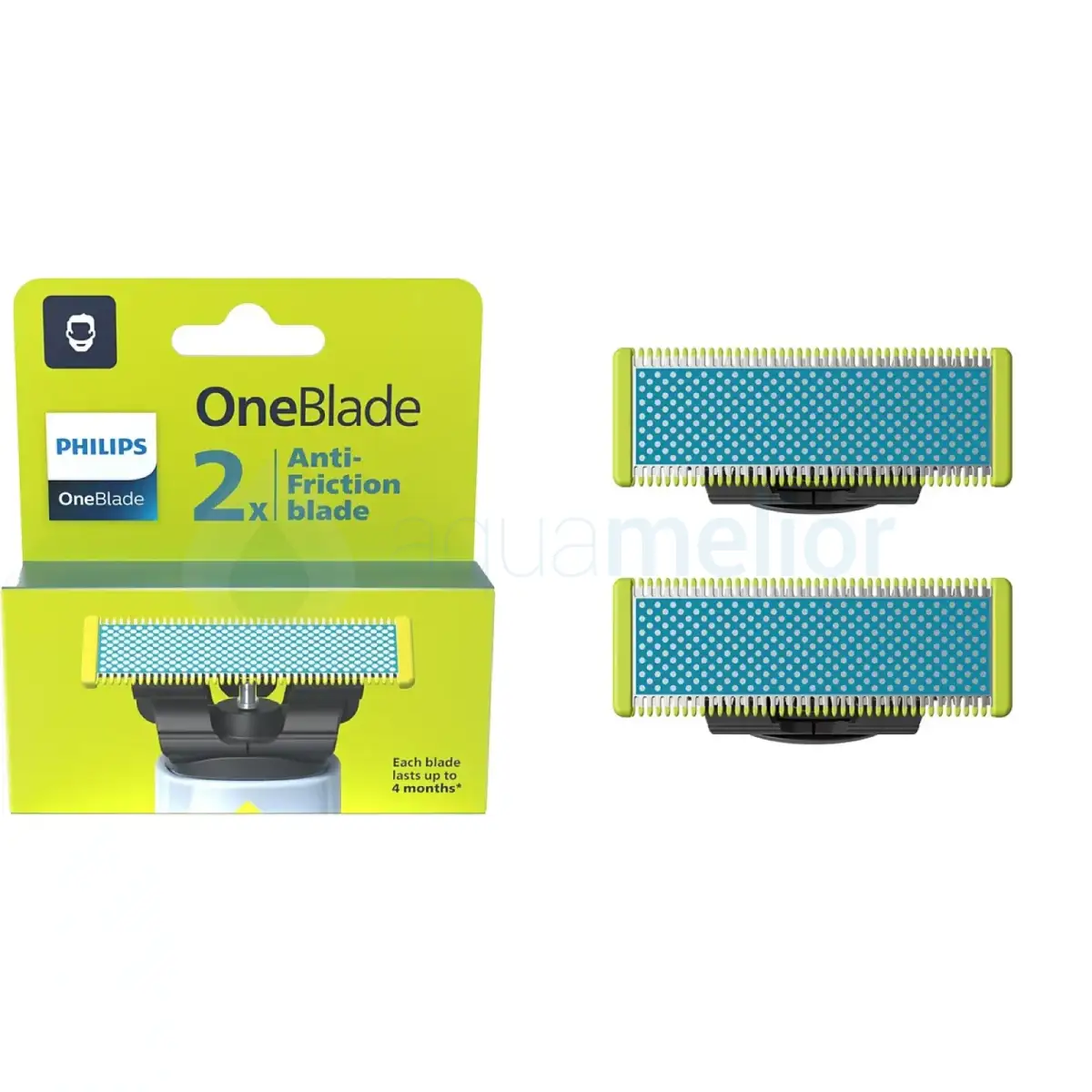 Philips QP225/50 OneBlade Anti-Friction 2 x Wymienne ostrze przeciw podrażnieniom.webp