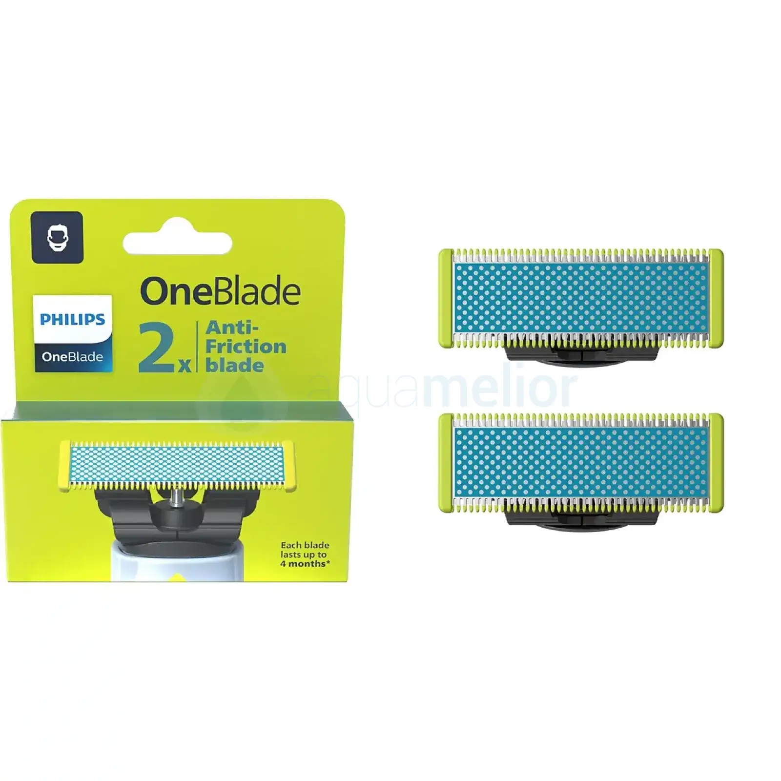 Philips QP225/50 OneBlade Anti-Friction 2 x Wymienne ostrze przeciw podrażnieniom.webp