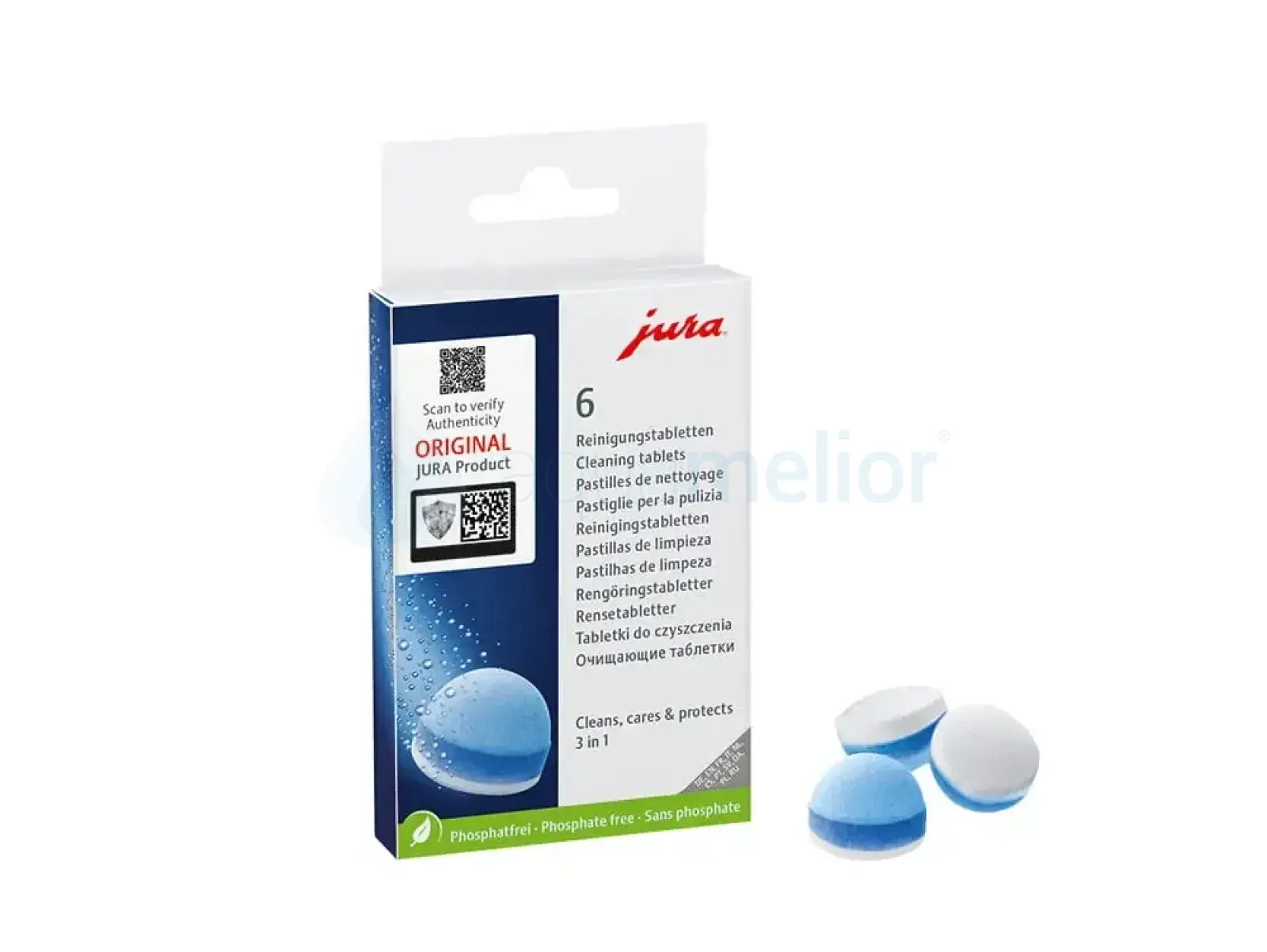 Tabletki czyszczące do ekspresów Jura 24225 6 szt. 3w1.webp
