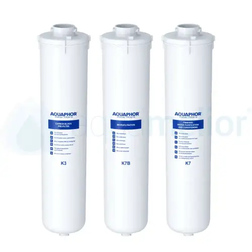 Zestaw wkładów Aquaphor K3-K7B-K7 do Kryształ B ECO na rok