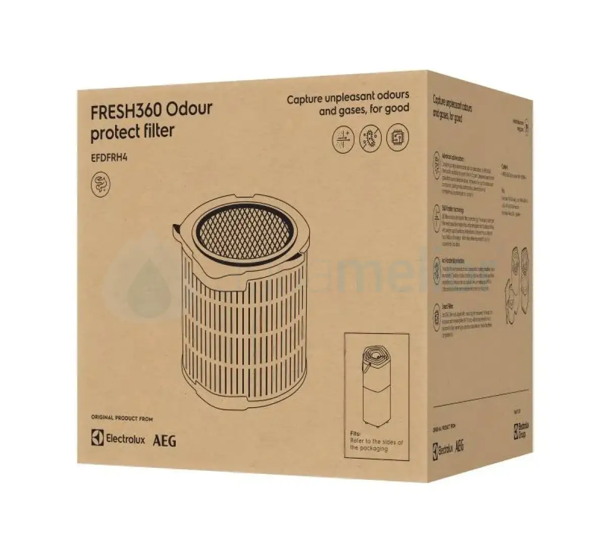 Electrolux EFDFRH4 Filtr do oczyszczacza powietrza - antyzapachowy FRESH360 400 H12 CADR-1.webp