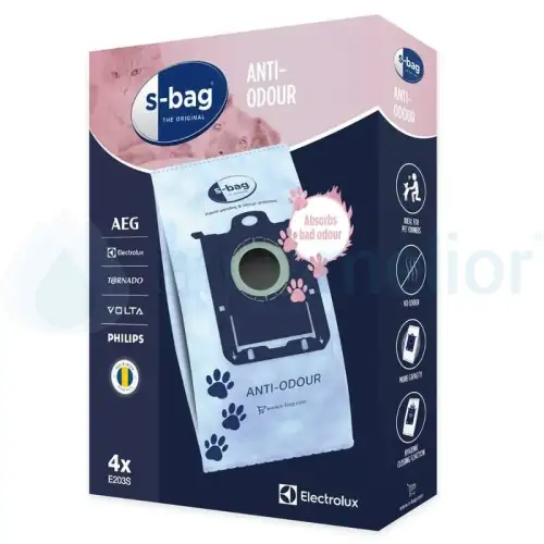 Electrolux E203S Worki do odkurzacza antyzapachowe s-bag Anti-Odour 4 szt