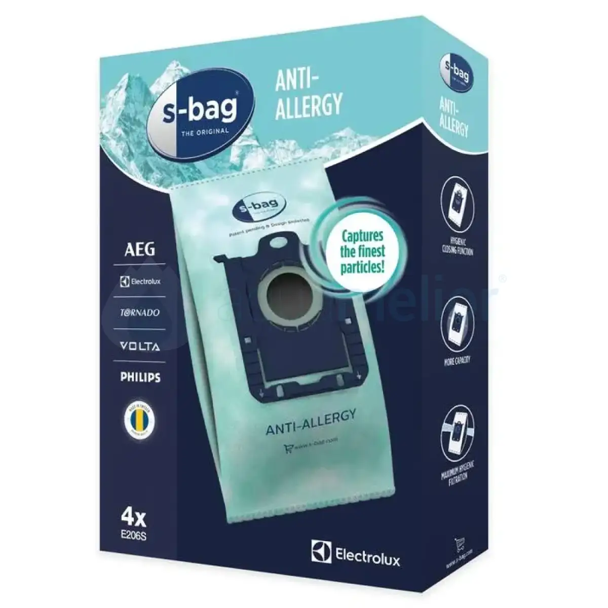Electrolux E206S Worki do odkurzacza s-bag Anti-Allergy 4 szt.webp
