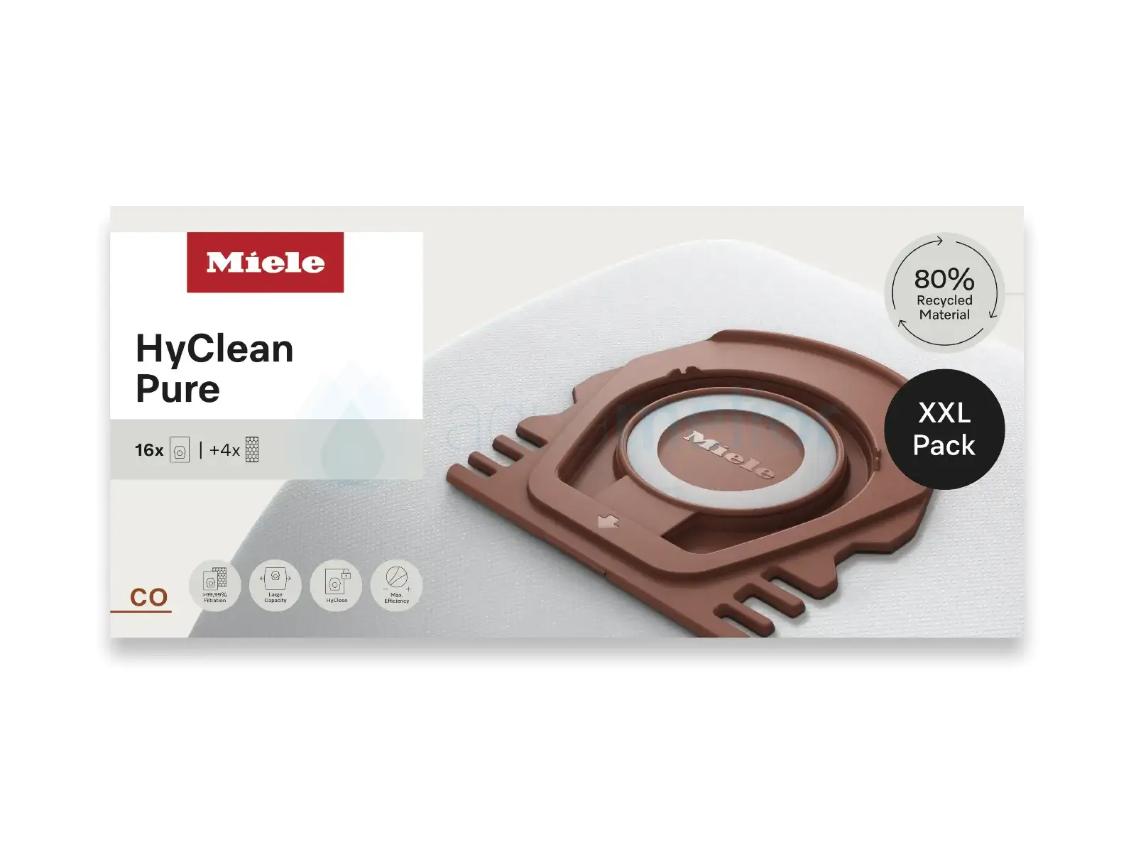Miele HyClean Pure CO XXL Worki do odkurzacza (16 szt. + 4 filtry AirClean) Guard M1.webp
